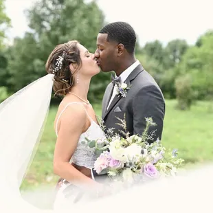 Bride and Groom in Indianapolis, Indiana.