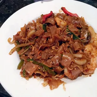 Drunken noodles extra spicy