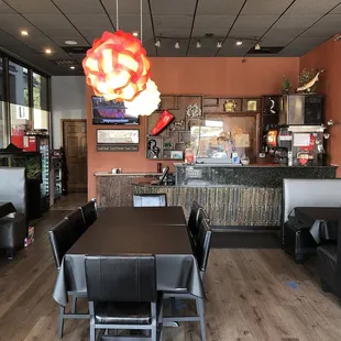 Counter and Dining Area