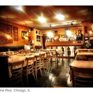 the interior of a restaurant