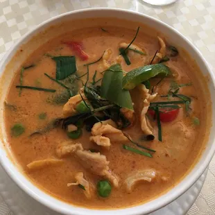 Panang curry with chicken