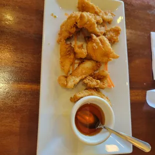 Fried calamari appetizer