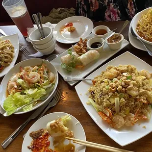 Our entire lovely meal