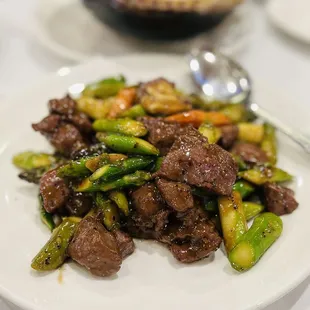 beef and asparagus