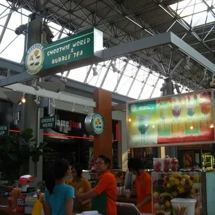 customers at the counter