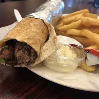 12. Beef Kabob Wrap .