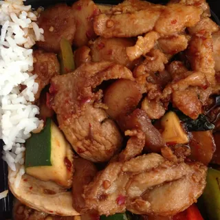 7. Spicy Basil Chicken Lunch Special