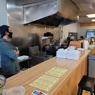 interior, sushi and sashimi