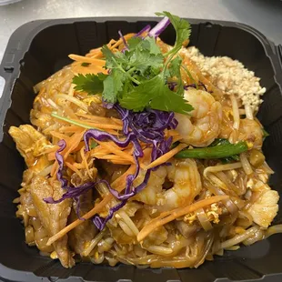 Pad Thai Shrimp.