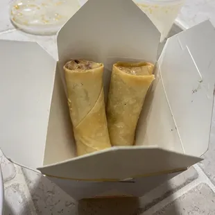 Chicken fried spring rolls