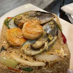 Spicy Seafood Fried Rice
