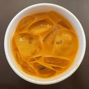 Thai Sweet Ice Tea with Cream Take-out from Jasmine Thai