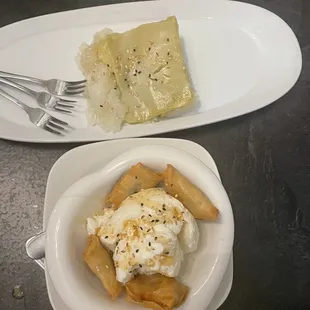 Sticky rice &amp; coconut icecream with friend banana