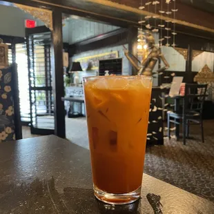 Thai Sweet Ice Tea with Cream