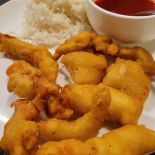 Kids sweet and sour chicken