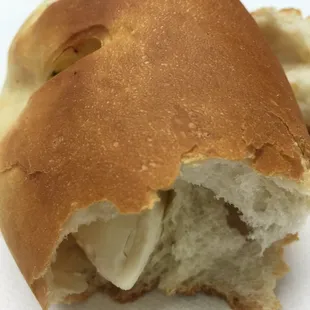 Broke it open so you can see the cream cheese inside. Thank you for breakfast Diannah R