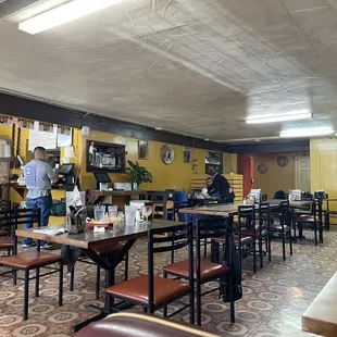the interior of the restaurant