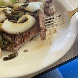 Carne Asada, ribeye that was dry