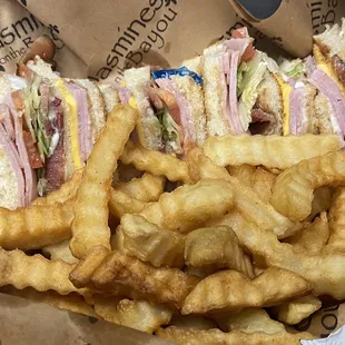 Club sandwich delivered to my office through MajorMenus.