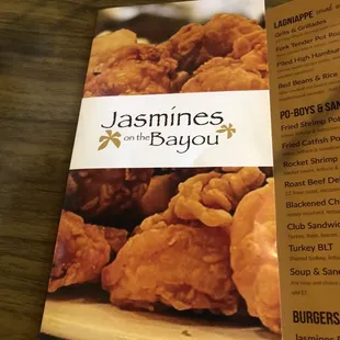the menu