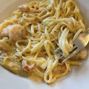 Seafood fettuccine