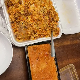 Chicken tikka Marsala &amp; chicken biriyani