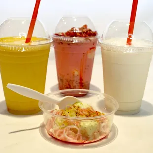 Mango Lassi, Falooda, and Lassi