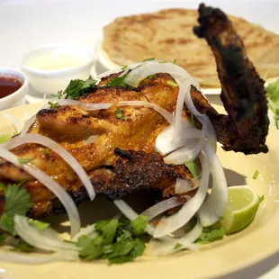 Chicken Tikka Breast and Paratha (bread)