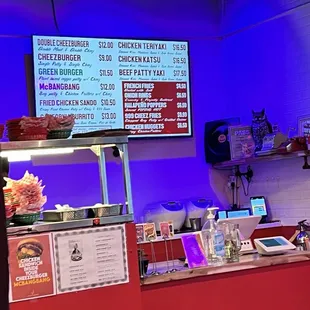 sushi and sashimi, interior