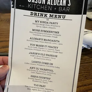 Cocktail Menu