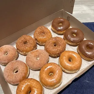 The most beautiful dozen donuts and honestly I get stuffed after one, but they&apos;re so delicious I&apos;m gonna end up eating more than I wanted to