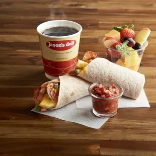 Breakfast Wrap with Fruit