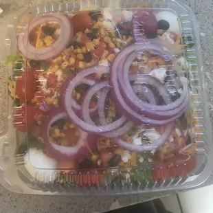 Salad the manager made based on my preferences.