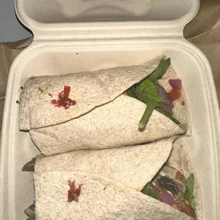 Spinach Veggie Wrap