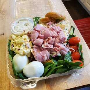 Build your own salad bar (delivery) - I assumed I would receive a very wimpy salad and instead it was piled high and super fresh.
