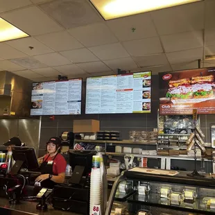 Menu/order area