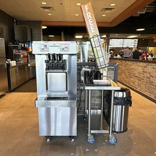 Complimentary Soft Serve Ice Cream - Chocolate, Vanilla or Swirl - Bowl or Cone