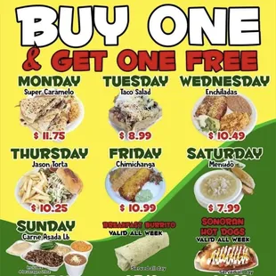 buy one get one free