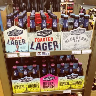 a variety of bottles