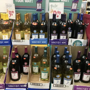 a variety of wines