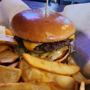 CheeseBurger and Fries