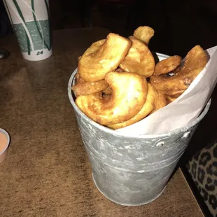 Our simple but tasty &quot;Sidewinder Fries&quot;. Somewhat like potato wedges but better.