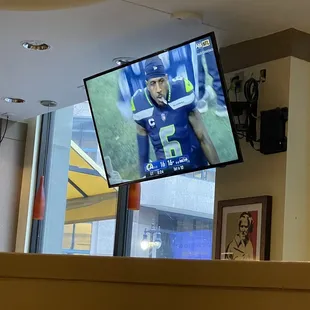 Able to watch our beloved Seahawks - the best part of our Jasper&apos;s experience