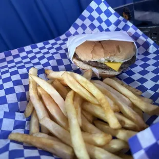 Kids Baby Burger and fries