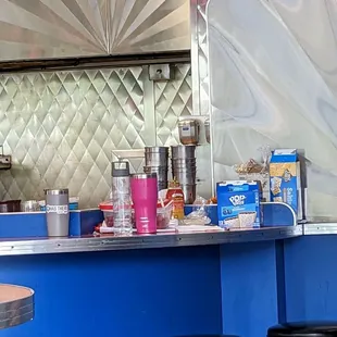 Employee garbage just on all the counters