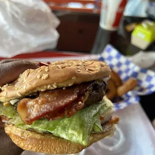 #1. Bacon Cheeseburger Combo Meal