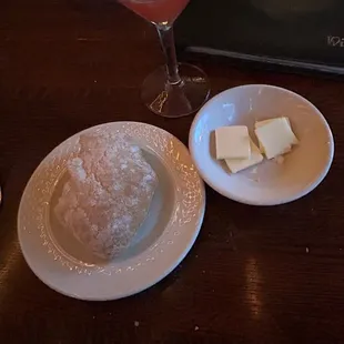 Complimentary bread and butter