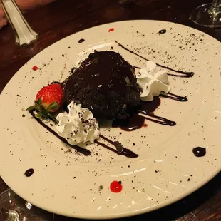 Chocolate with ice cream inside! YUM!!!!