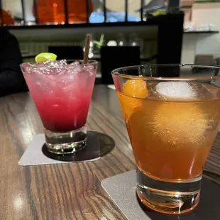 Blue Moon and Barrel Aged Old Fashioned