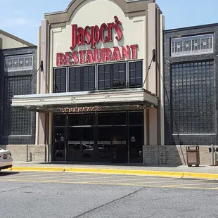 the front of the restaurant